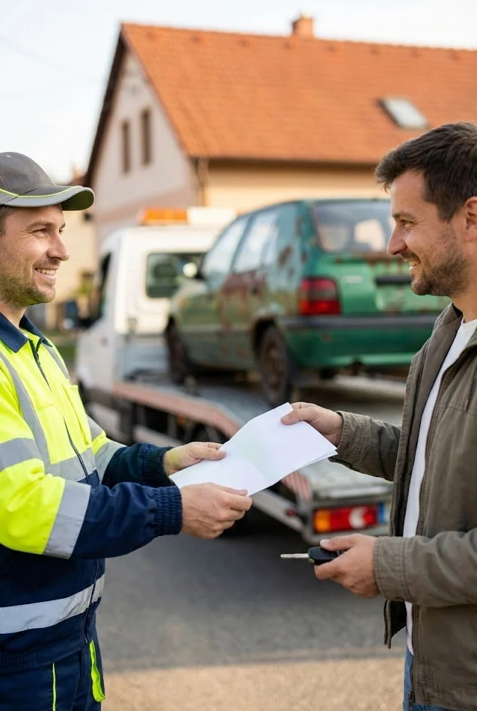 Odtahovka pro likvidaci vozidel Libouchec